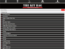 Tablet Screenshot of kitbag.com.au